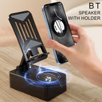 3-in-1 Rotating Foldable Phone Stand with Bluetooth Speaker