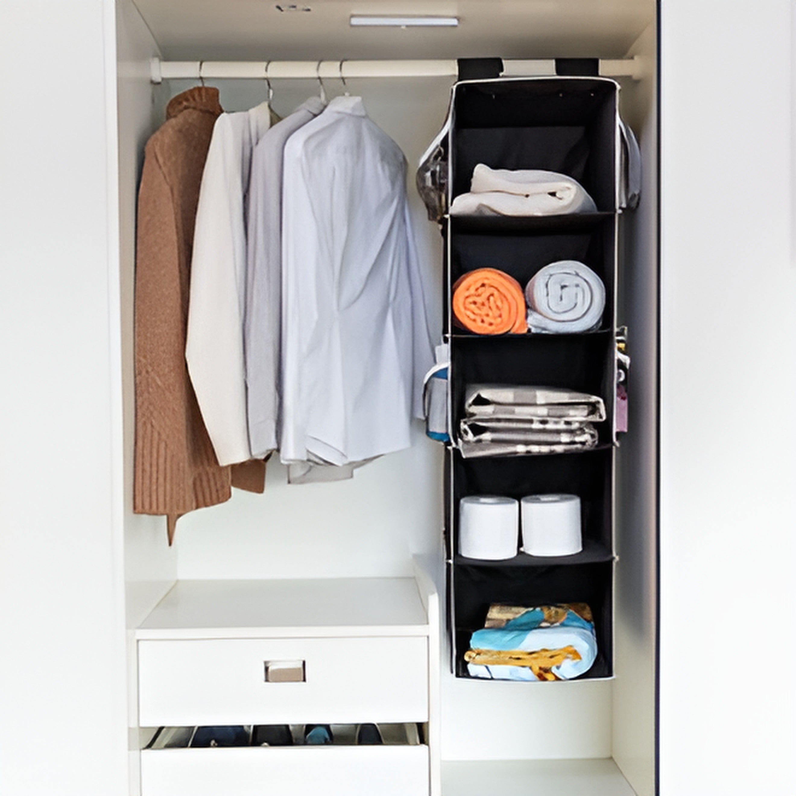 Bag, Hanging Storage Organizer Multi Pocket Closet Organizer