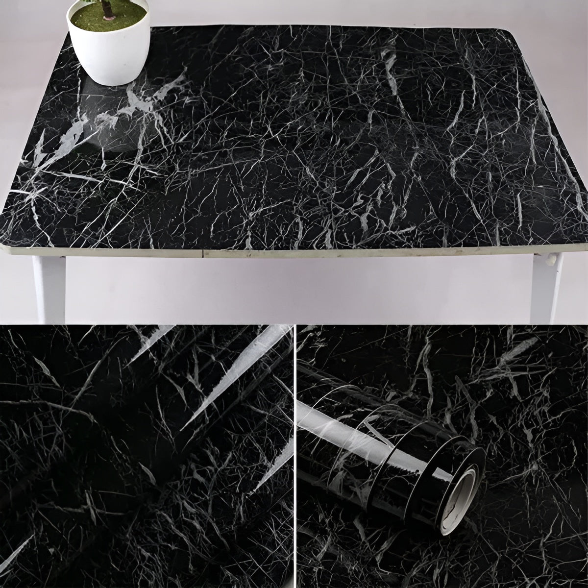 Wall Sticker, Marble Self Adhesive Wallpaper 60x200cm PVC Kitchen