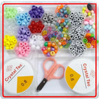 Kitty & Flower Beads Set, for Kids & DIY Crafting