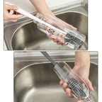 Silicone Bottle Cleaning Brush Long Handle Flexible Bottle Brush for Deep Cleaning