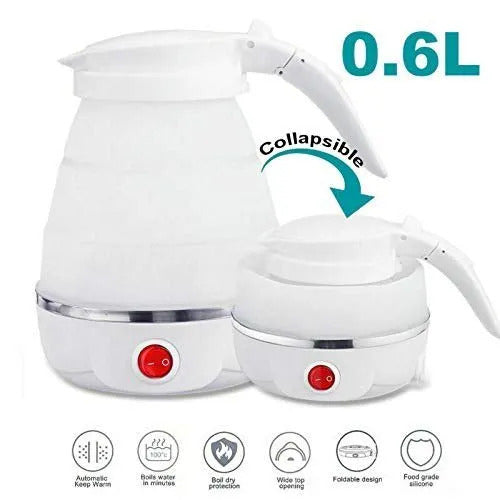 Silicone Electric Kettle 600ml For Travel, Camping & Outdoor Use