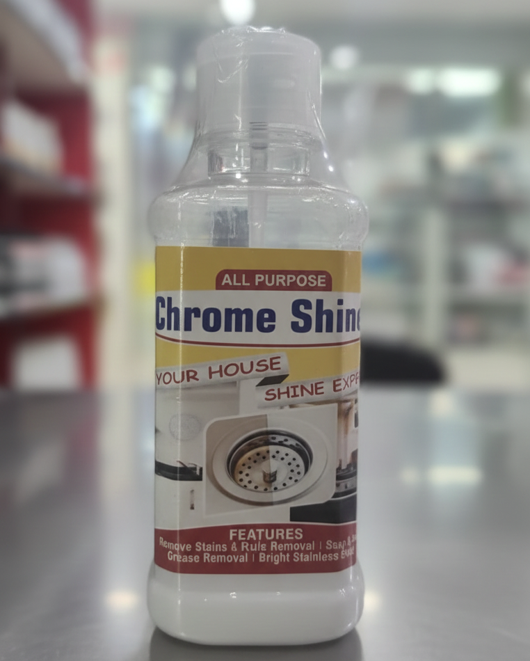 All Purpose Chrome Shine Cleaner, 200ml Stainless Steel & Rust Remover