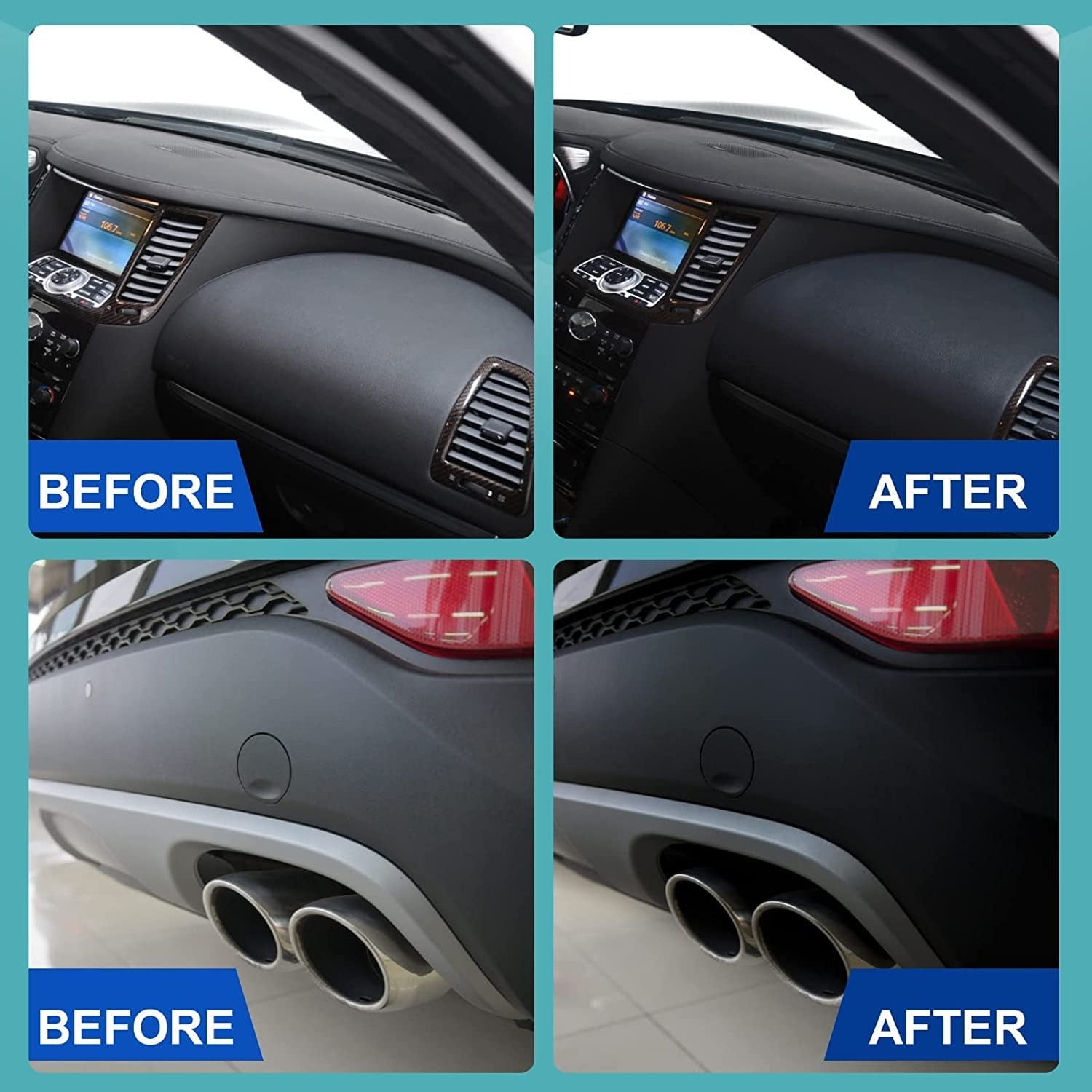 Ouhue Plastic Refreshing Nano Coating, Advanced Car Interior And Exterior Plastic Restorer