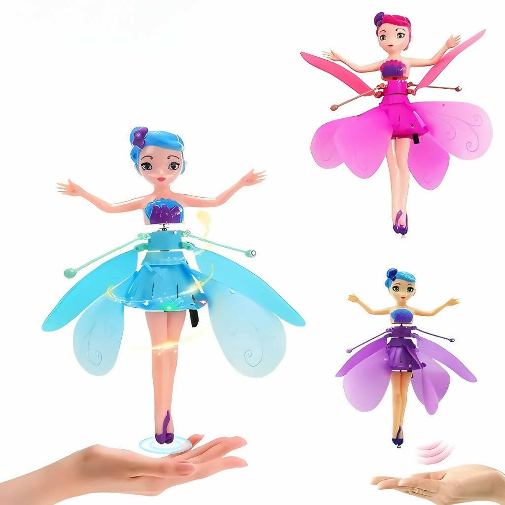 Magic Flying Fairy Princess Doll, LED Light Toy, for Kids Entertainment