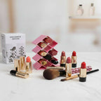 10 Grid Lipstick Organizer with Storage Box – Makeup & Cosmetic Holder | Random Color