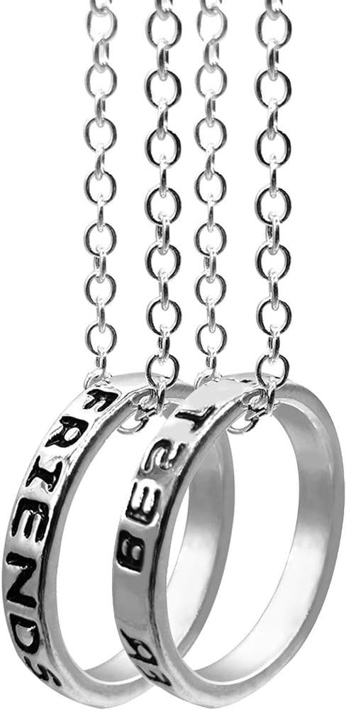 Friendship Forever Ring Necklace Best Friends Forever Ring Pendant