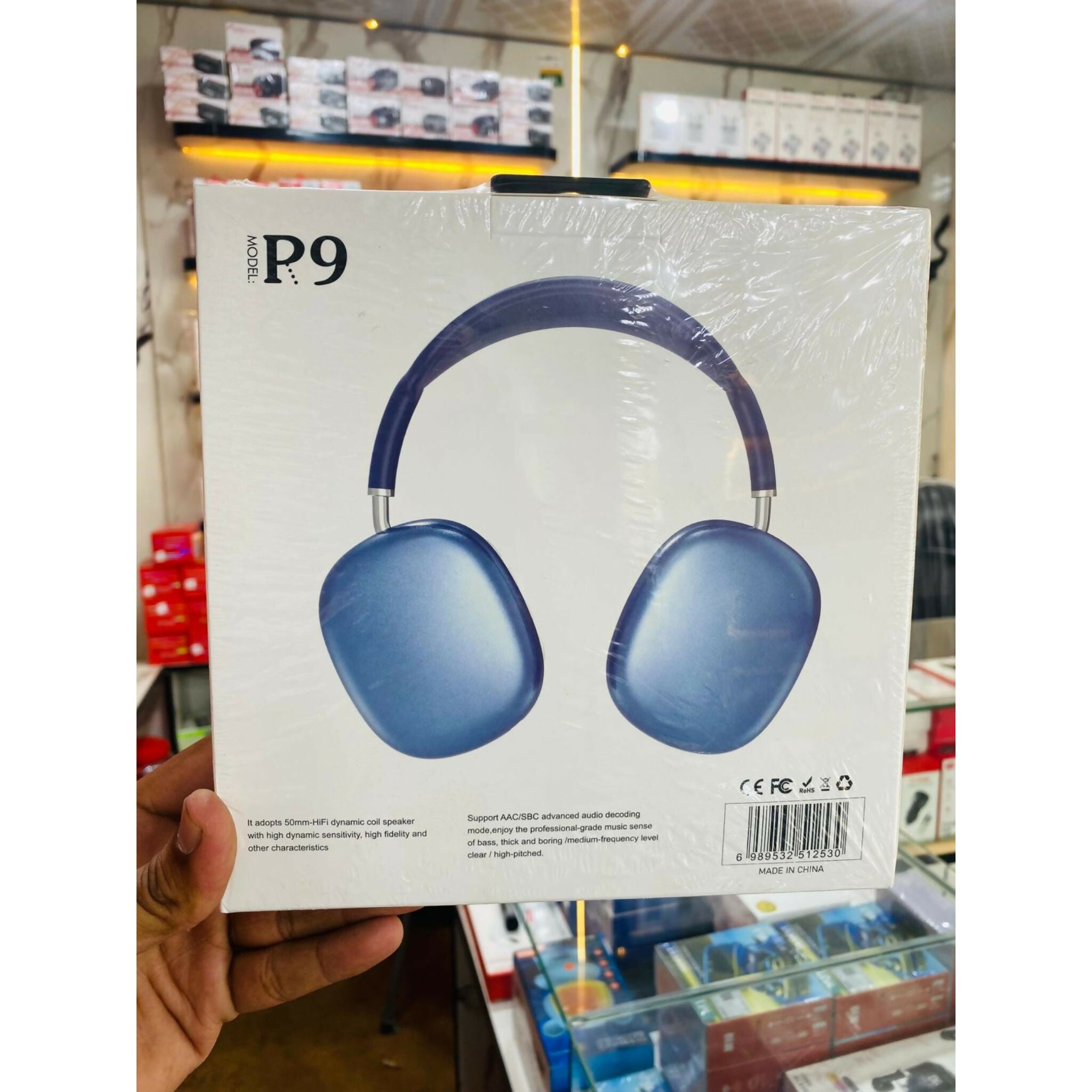 P9 Wireless Bluetooth Headphones – Fidelity Stereo Sound with Foldable Design, Soft Cushion Comfort, and Multi-Mode Playback ( Mix Color)
