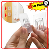 10 Pairs Heavy Duty Double-Sided Adhesive Wall Hooks Hanger