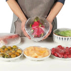 Elastic Food Storage Covers, Fresh Keeping & Dust Proof, for Kitchen Bowls