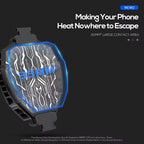 Tablet Cooling Radiator DL05 Semiconductor Fan with Temperature Display Adjustable Fit