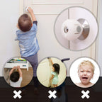 Child Safety Door Knob Cover, Baby Proof Door Handle Lock - 4 Pack