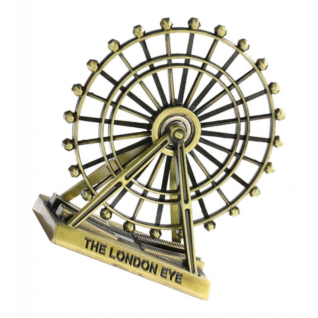 London Eye Ferris Wheel Metal Ornament Decorative Desk Sculpture