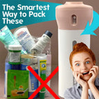 Travel Bottles, Portable 4 Compartment Refillable for Shampoo and Lotion