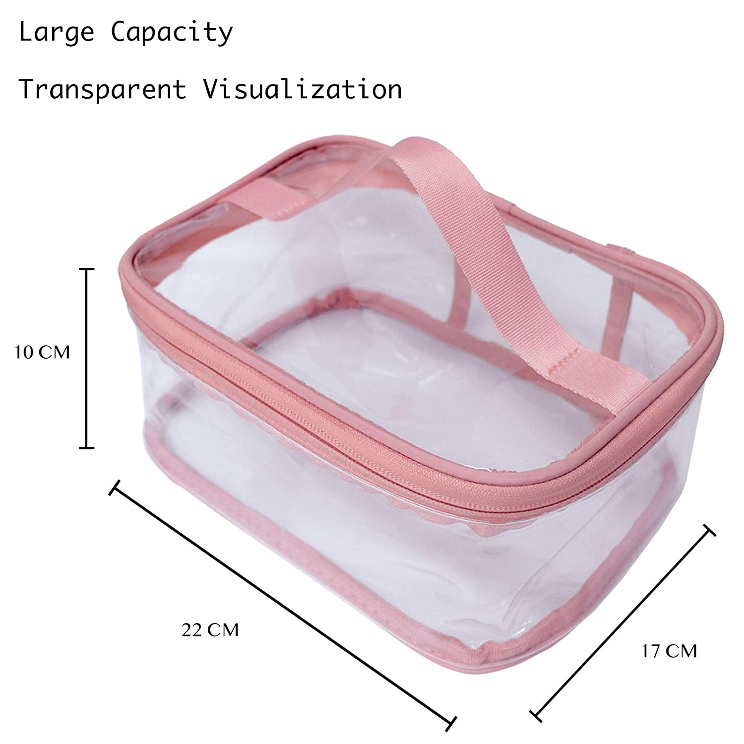 Bag ,Transparent Cosmetic Travel Large Capacity PVC Toiletry Organizer