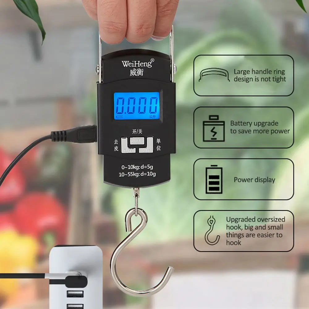 Hanging Scale, Portable Digital, LED Display