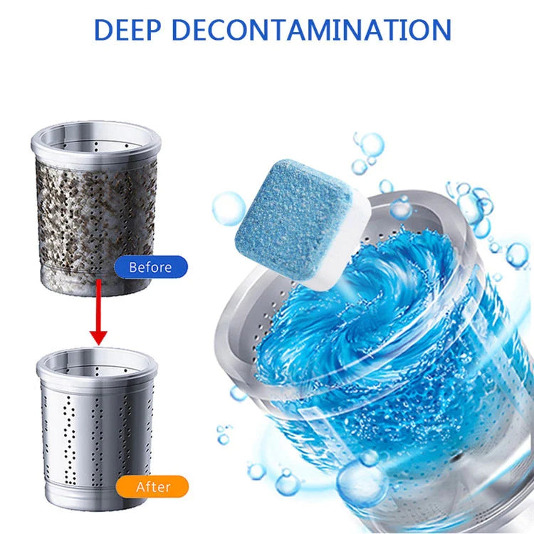 Effervescent Washing Machine Cleaner Tablets for Drum and Pipe Cleaning