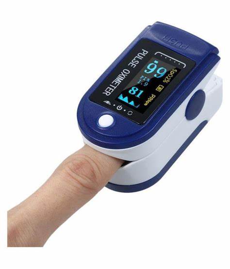 Finger Pulse Oximeter SpO2 Oxygen and Heart Rate Monitor