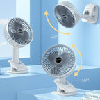 Fan, Multi Use Clip for Desk Stroller Car and Outdoor Cooling