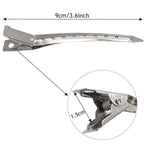 Stainless Steel Hair Sectioning Clips Professional Duck Clips - Pack of 12