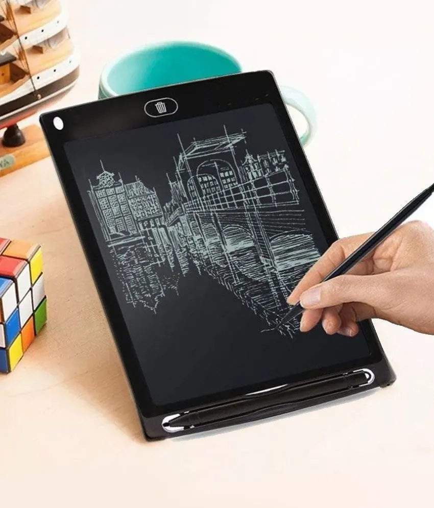 LCD Writing Tablet for Kids – Reusable Digital Drawing Board with One-Touch Erase