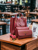 3 Piece Set – High Quality Women Hand Bag With Cloud Bag And Long Wallet With Long Belt