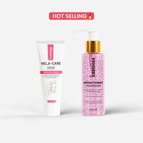 Pack Of 2 Face Wash And Mela Care Cream Pigmentation Bundle – Skin Brightening And Spot Reduction Formula (Face Wash 120ml + Cream 50ml)