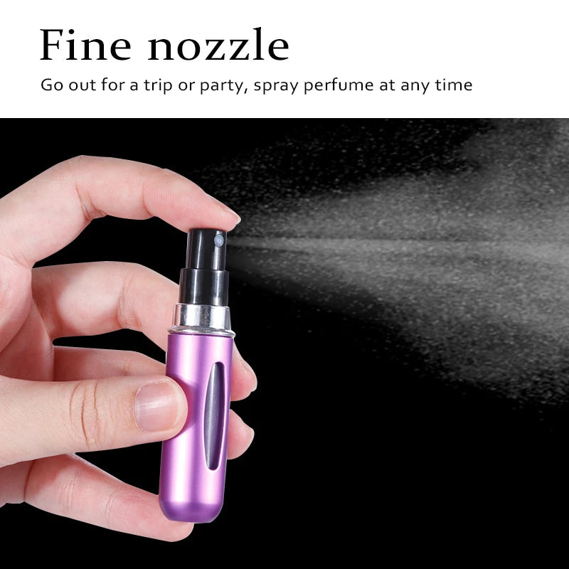 Mini Refillable Perfume Spray Bottle, Portable Travel Atomizer
