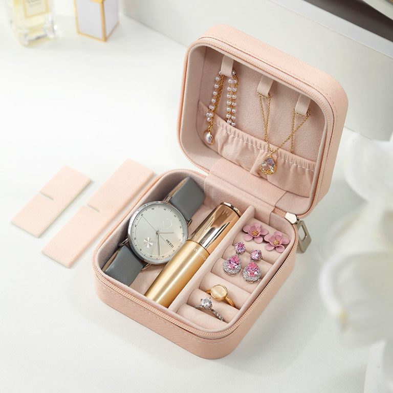 Portable Small Jewelry and Hair Accessories Storage Case