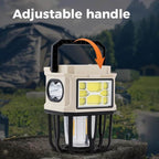 Solar Powered Hanging Camping Light, Dual Charging LED Lantern