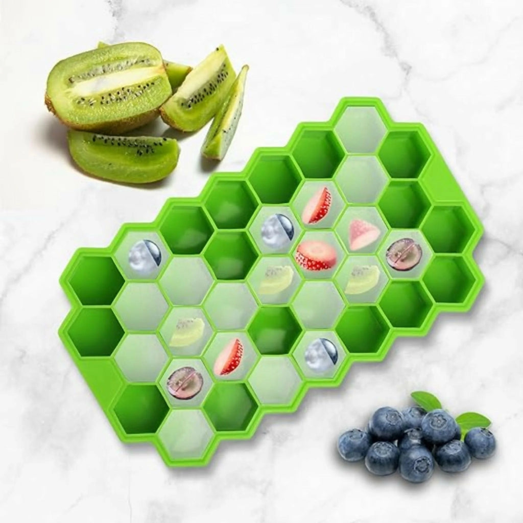 Honeycomb Ice Cube Tray, 37-Lattice, Easy-Release, for DIY & Parties