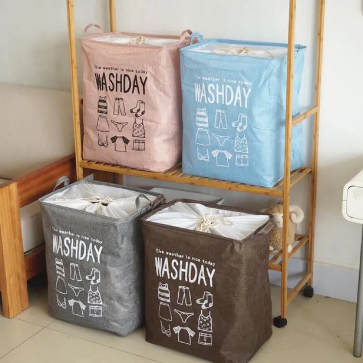 Basket, Foldable, Large Capacity Clothes Storage Basket