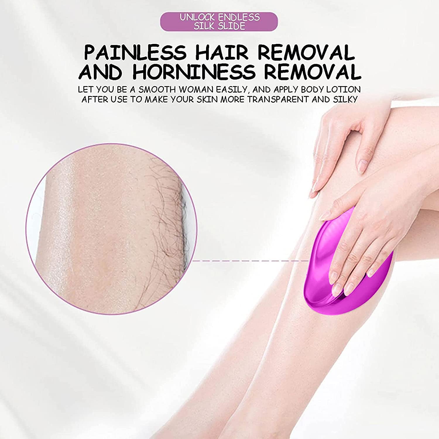 Crystal Hair Removal Eraser Reusable Glass Epilator Tool