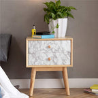 Wallpaper Self Adhesive White Marble Sheet For Kitchen,  Waterproof, Heat And Oil Resistant