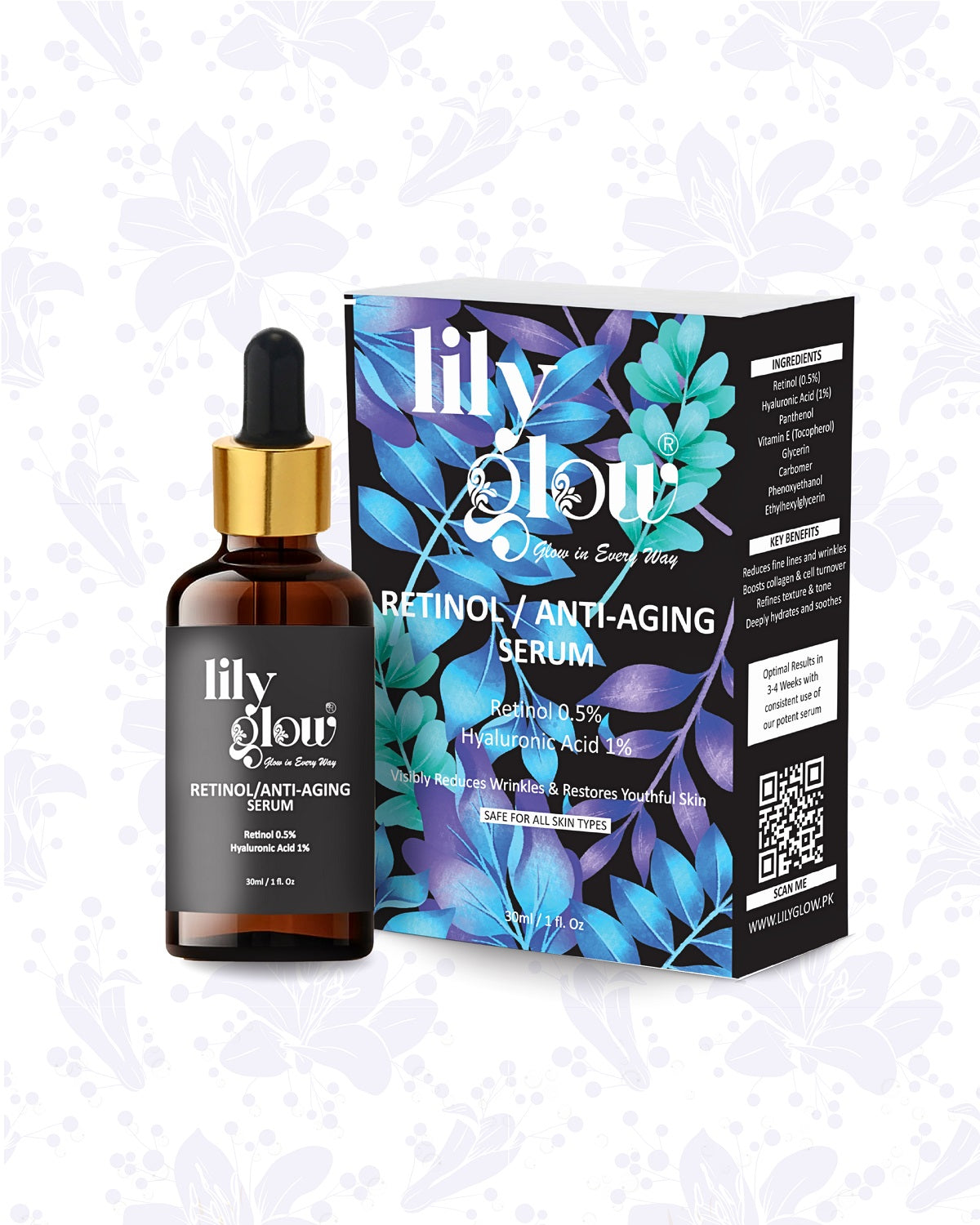 Lily Glow Retinol Anti-Aging Serum for face
