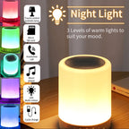 Speaker, Touch Lamp Bluetooth with LED Color Light