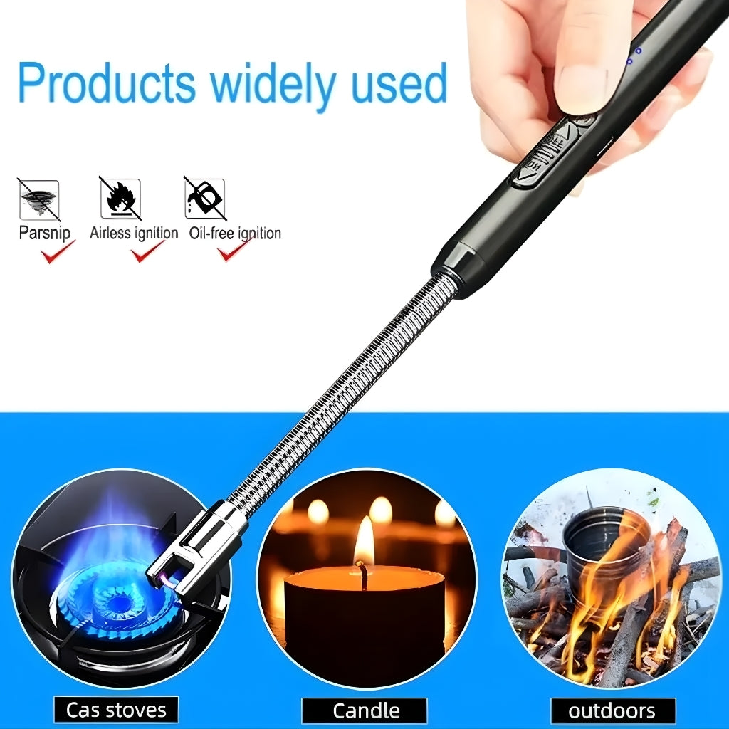 360 Degree USB Rechargeable Electric Arc Lighter With Flexible Neck