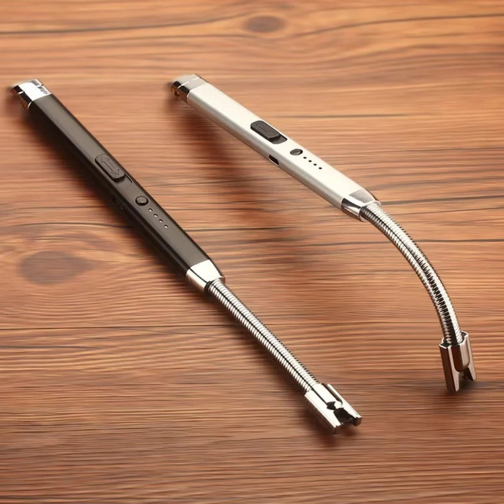 360° Outdoor Kitchen Lighter USB Rechargeable Windproof Design