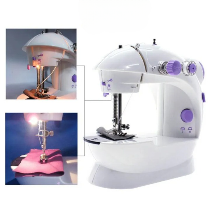 Portable Mini Sewing Machine, Compact Dual-Power Stitching Machine