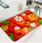 Floor Mat, 3D Absorbent Bathroom, Non Slip Polypropylene Rug