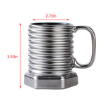 Screw Shape Ceramic Coffee Mug – Novelty Porcelain Bolt Design
