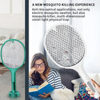 Electric Insect Killer Mosquito Bat With Stand For Indoor And Outdoor Use