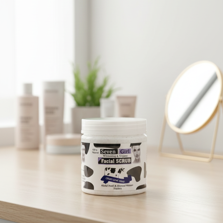Seven Girl Whitening & Facial Scrub, Big Size Pack (Made in UK)