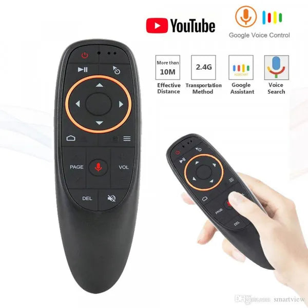 Wireless Air Mouse with Gyroscope Voice Remote for TV Box Laptop