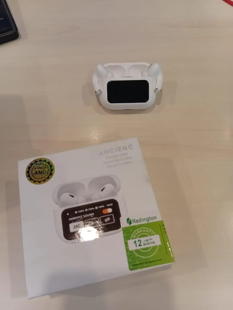 A9 Pro Smart Screen Wireless Earbuds, Hybrid ANC & Touch Display Case