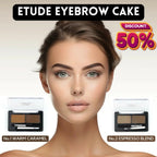 Etude Eyebrow Cake Pack of Two, Warm Caramel & Espresso Blend, for Women