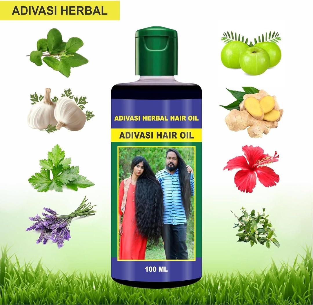 Adivasi Herbal Hair Oil And Shampoo Combo Pack Of 2