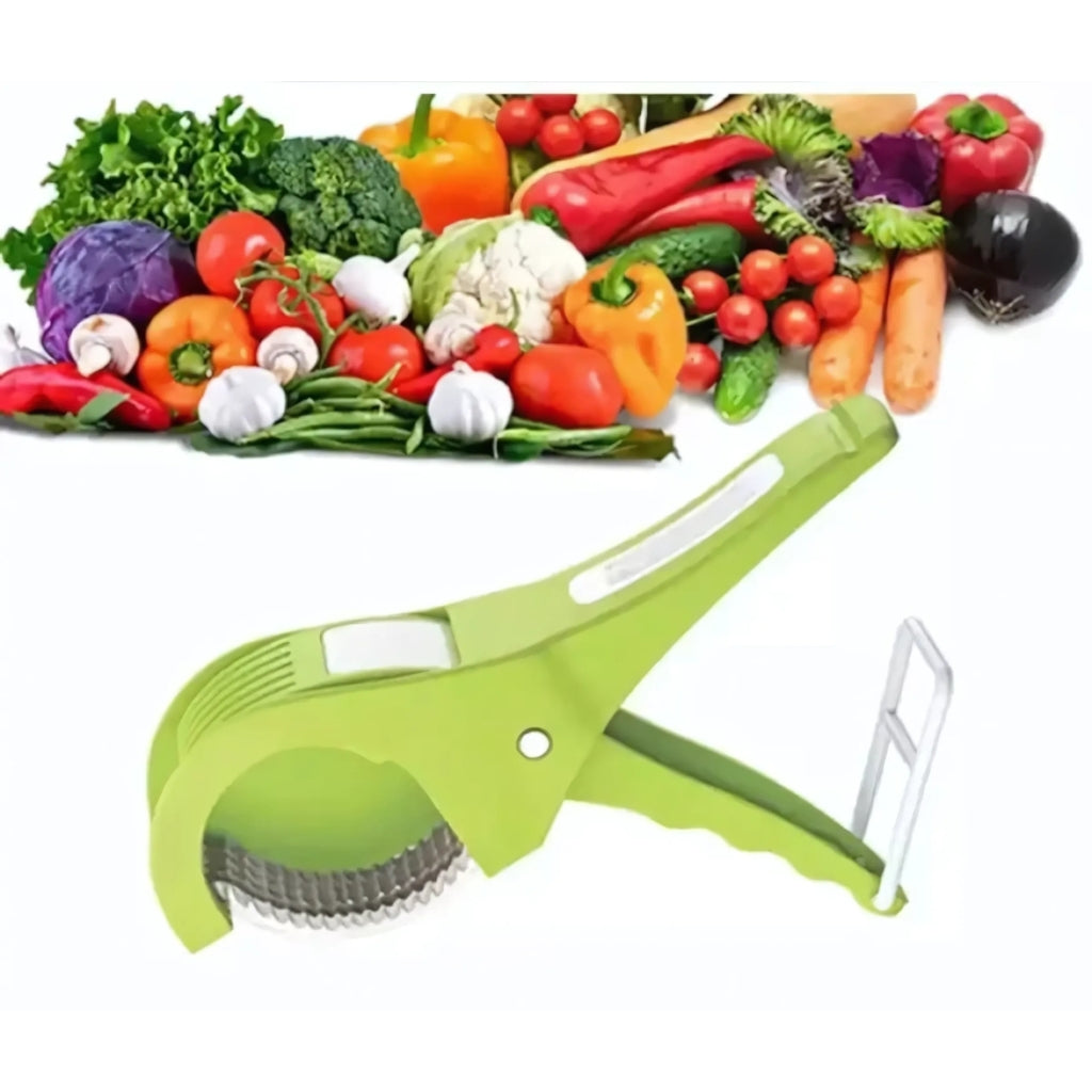5-Blade Veg Cutter, Ultimate Precision Slicing for Chilly, Lady Fingers & More
