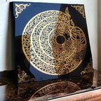 4 Quls Islamic Wall Art, Glossy Gold Acrylic, for Eid Decoration