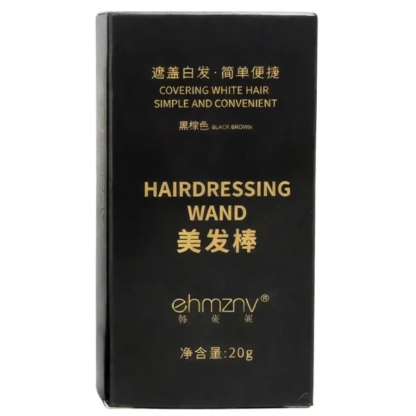Brown Temporary Hair Color Stick | Long-Lasting Gray Coverage Hair Touch-Up Wand | 20g